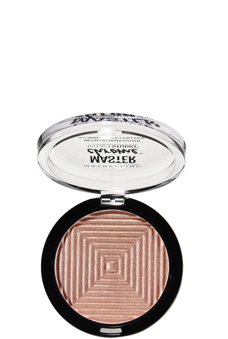 maybelline highlighter facestudio master chrome metallic molten rose gold 041554542578 o