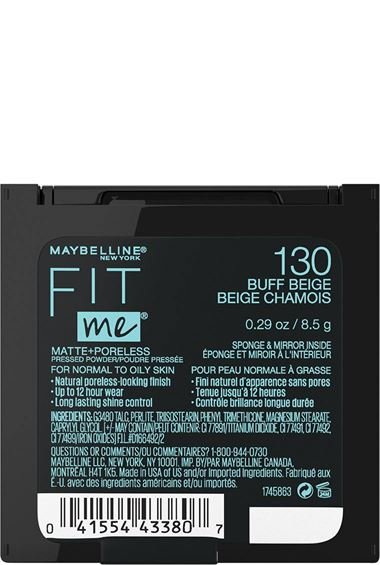 Maybelline pressed powder Fit Me matte poreless buff beige 041554433807 b