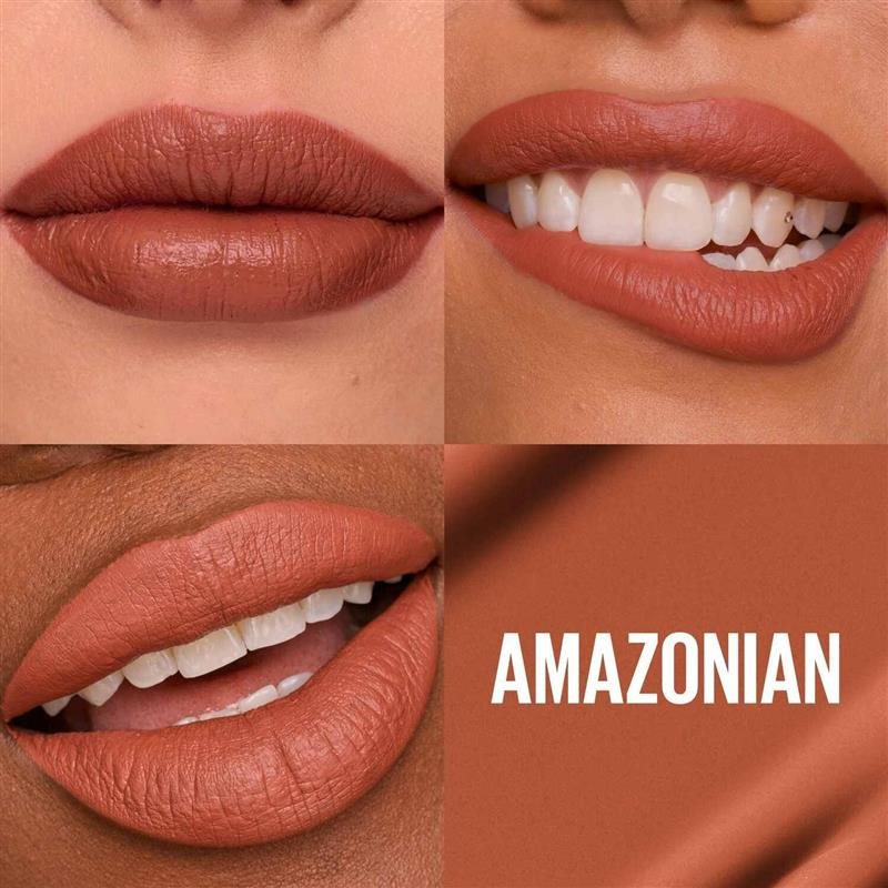 Seductress Deep skin tone lip macro Super Stay Matte Ink