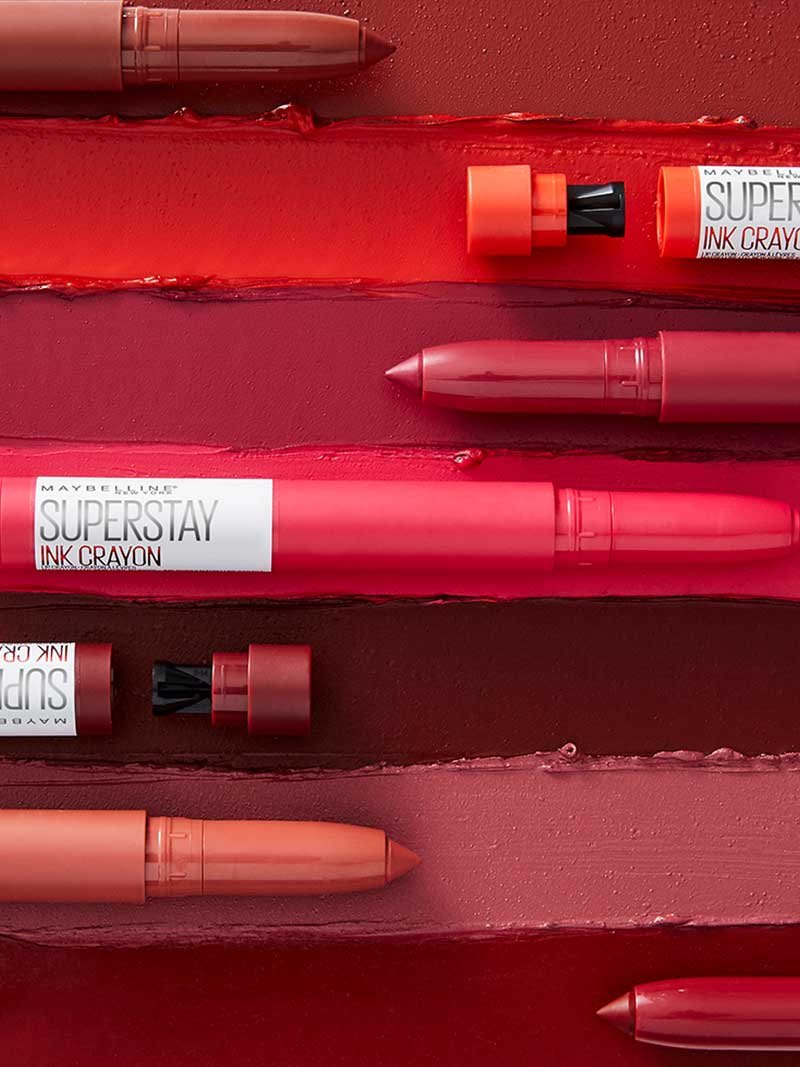 Product laydown Super Stay Matte Ink crayon